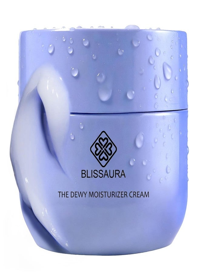 BlissAura كريم بليس أورا المرطب للبشرة، كريم معزز للبشرة، جل مائي خفيف الوزن وخالٍ من الزيوت - يحسن ترطيب البشرة، 1.7 أونصة سائلة - Image 1